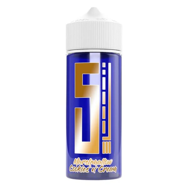 5EL Longfill - Marshmallow Cookie n Cream - 10ml Aroma in 120ml Flasche