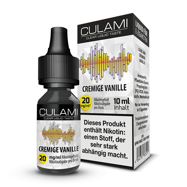 CULAMI Cremige Vanille 20mg Nikotinsalz 10ml Liquid
