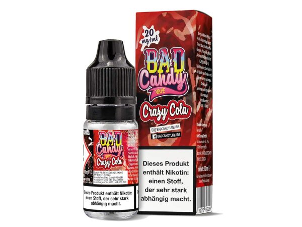 Bad Candy Crazy Cola Nic Salt 20mg (Steuerware)