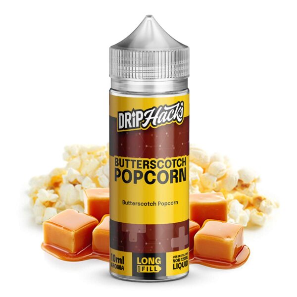 Drip Hacks Butterscotch Popcorn 10ml in 120ml Flasche