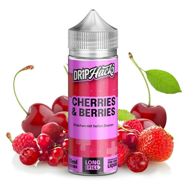 Drip Hacks Cherries & Berries 10ml in 120ml Flasche