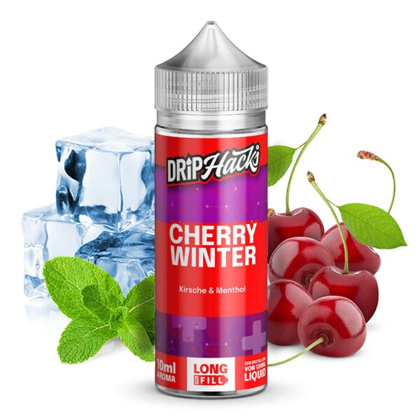 Drip Hacks Cherry Winter 10ml in 120ml Flasche