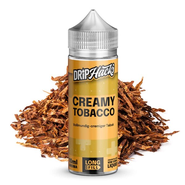 Drip Hacks Creamy Tobacco 10ml in 120ml Flasche