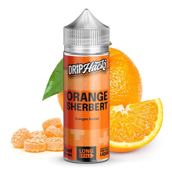 Drip Hacks Orange Sherbert 10ml in 120ml Flasche