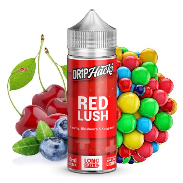 Drip Hacks Red Lush 10ml in 120ml Flasche
