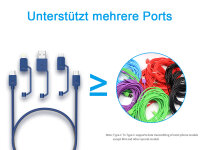 USB-PDC-3 Multifunktionales USB-Daten und Lade Kabel 1,2m...