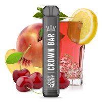 Crown Bar Cherry Peach Lemonade 20mg by Al Fakher X Lost Mary Einweg E-Zigarette
