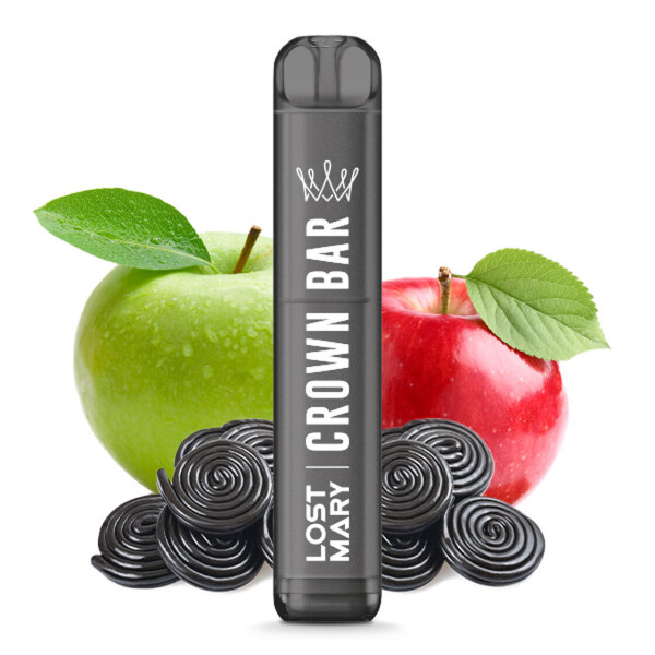 Crown Bar Double Apple 20mg by Al Fakher X Lost Mary Einweg E-Zigarette