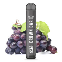 Crown Bar Grape 20mg by Al Fakher X Lost Mary Einweg E-Zigarette