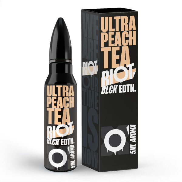 Riot Squad - BLCK Edition - Ultra Peach Tea - 5ml Aroma (Steuerware)