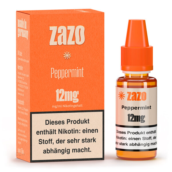 Zazo Classics Liquid - Peppermint - 10ml 12mg (Steuerware)