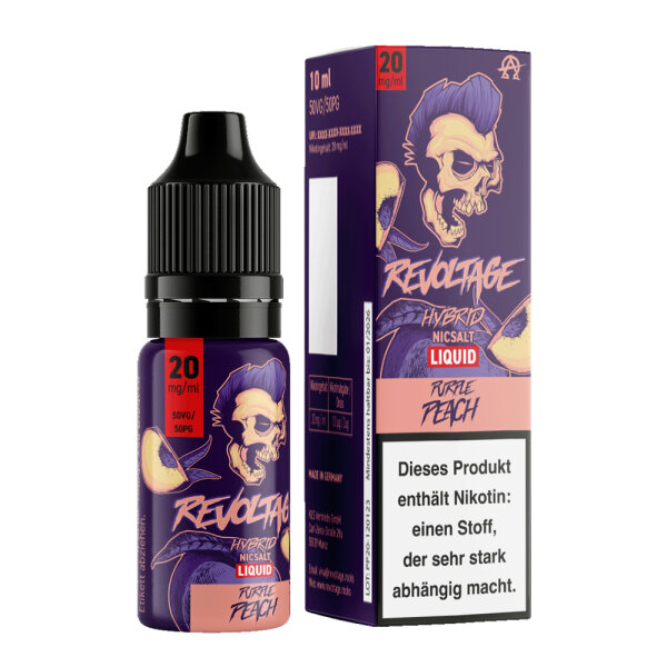 Revoltage - Purple Peach Hybrid Nikotinsalz Liquid (Steuerware)