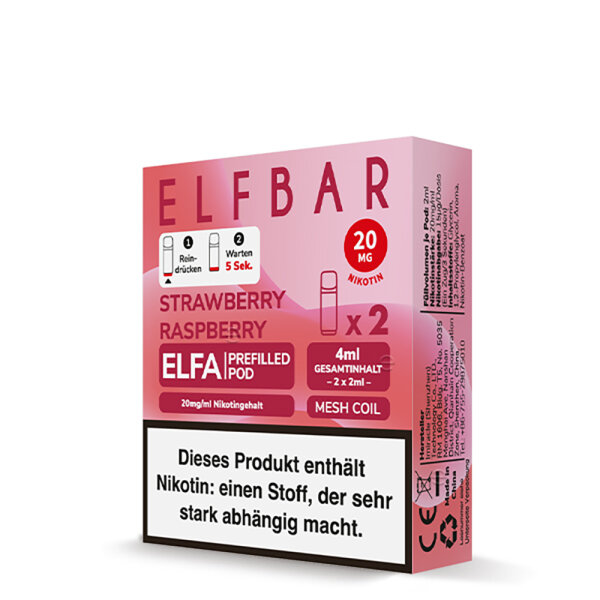 Elf Bar ELFA CP Prefilled Pod - Strawberry Raspberry (Steuerware)