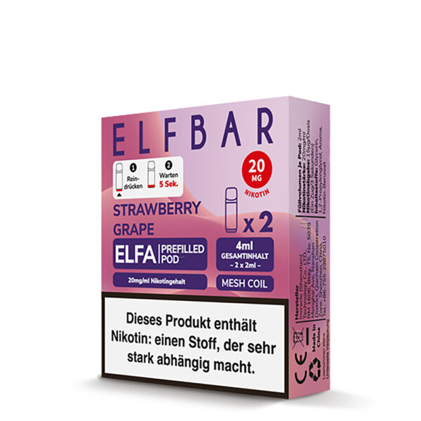 Elf Bar ELFA CP Prefilled Pod - Strawberry Grape (Steuerware)